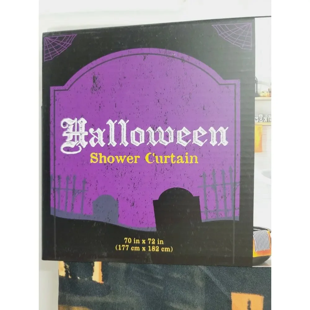New Halloween Haunted Castle Fabric Shower Curtain 70